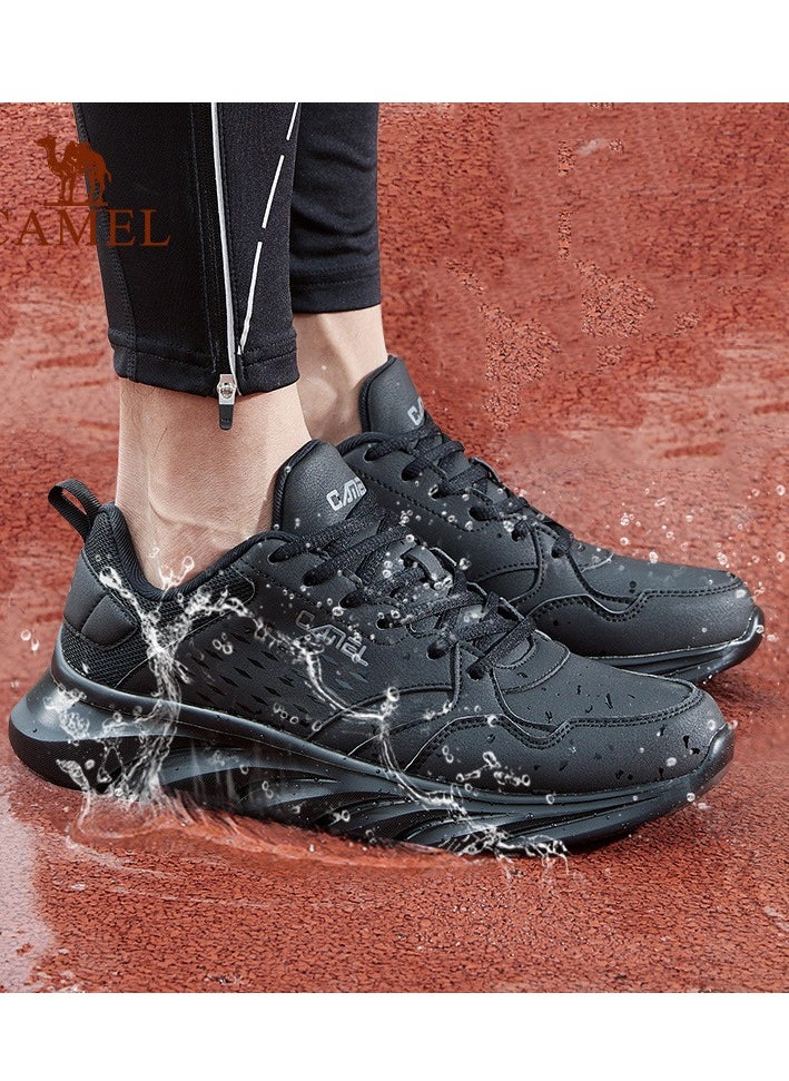 camel - Leather Waterproof Running Shoes - Image 1