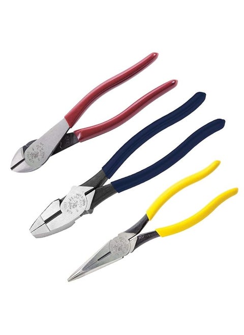 80020 Tool Set With Lineman'S Pliers Diagonal Cutters And Long Nose Pliers With Induction Hardened Knives 3 Piece