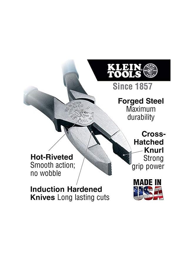 Klein Tools - 80020 Tool Set With Lineman'S Pliers Diagonal Cutters And Long Nose Pliers With Induction Hardened Knives 3 Piece - Image 1