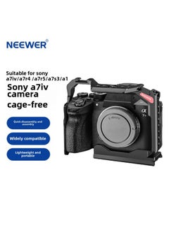 Neewer Metal Rabbit Cage Extension Frame For Sony A7 IV A7R IV A7R V A7S III A1 Series Single Electric Camera Accessories-Color:CA004 Sony A7 IV/ A7R IV/ A7R V/ A7S III/ A1 Series Metal Rabbit Cage
