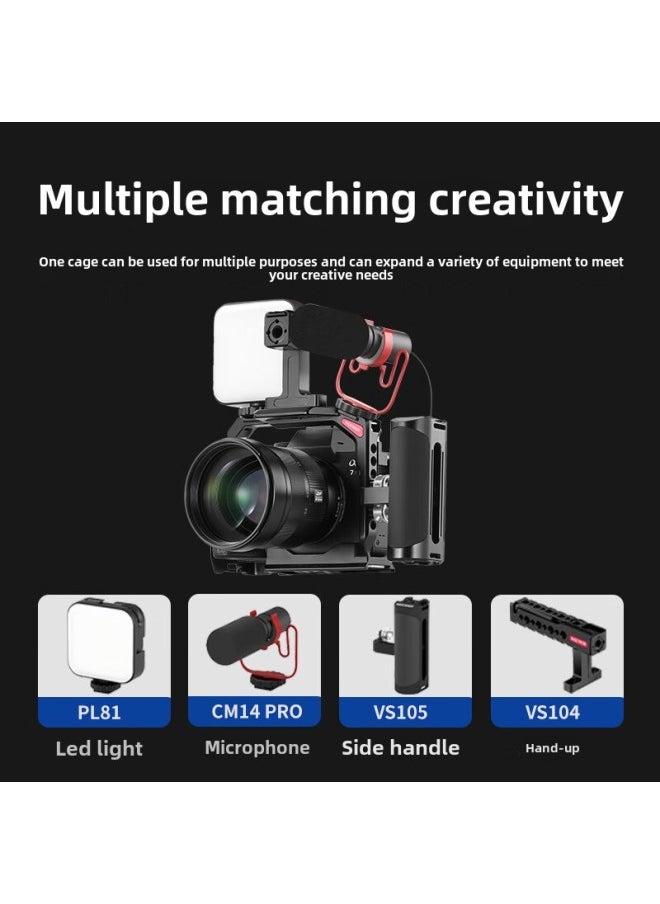 Generic - Neewer Metal Rabbit Cage Extension Frame For Sony A7 IV A7R IV A7R V A7S III A1 Series Single Electric Camera Accessories-Color:CA004 Sony A7 IV/ A7R IV/ A7R V/ A7S III/ A1 Series Metal Rabbit Cage - Image 1