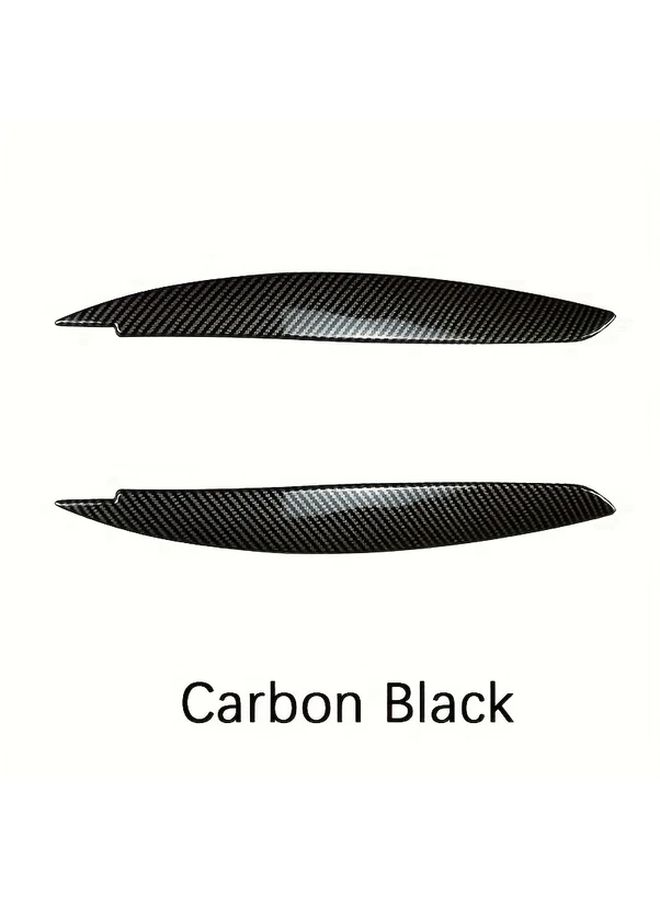 Glossy Black Headlight Eyelid Covers For BMW 1 Series 2008 2013 Easy Install Durable - Image 5
