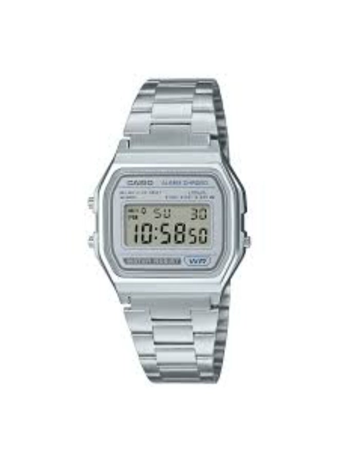 Casio Digital Wrist Watch, Silver-Tone - Image 1