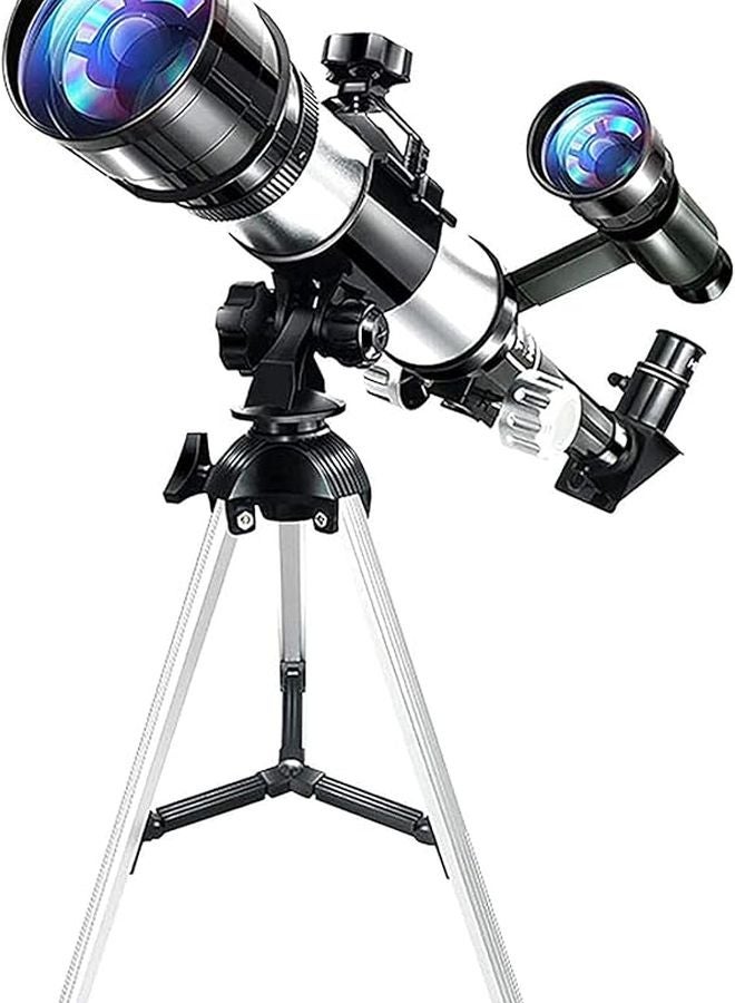70mm Aperture Monocular Telescope with Two Eyepieces Adjustable Tripod for Astronomy Beginners - Image 2