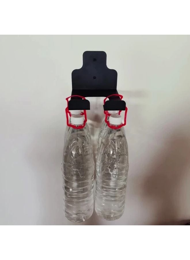 Black Heavy Duty Metal Wall Mounted Lawnmower Tool Organizer Rack Multi Compartment Garage Garden Storage - Image 4