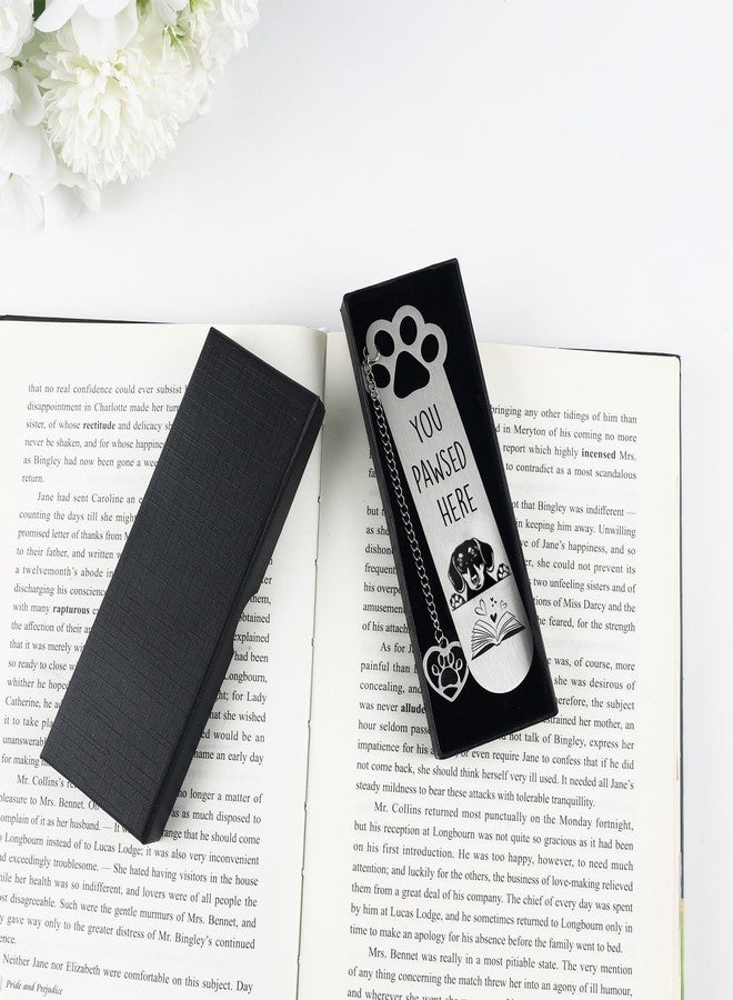 ZLSPTK Dachshund Gifts for Women Men Funny Bookmarks Bulk Dachshund Dog Bookmarks for Book Lovers Dachshunds Dog Lover Cute Metal Book Mark Birthday Gifts for Reader Coworker Friends Adults Dogs Owner Lover - Image 2