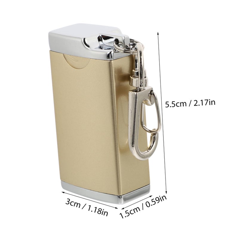 Compact Cigarette Ashtray Keychain For Men Portable Ash Holder Keyring - Image 3