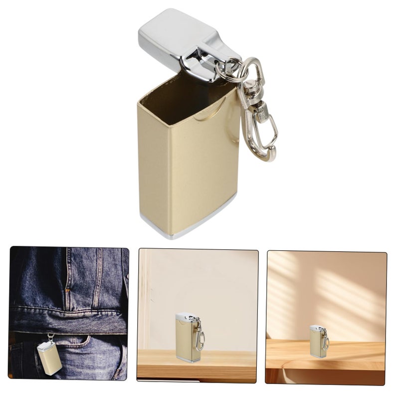 Compact Cigarette Ashtray Keychain For Men Portable Ash Holder Keyring - Image 5