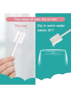 Arabest Tongue Cleaning Baby, 30 Pcs Baby Toothbrush Clean Baby Gums Disposable Tongue Cleaner Soft Gauze Toothbrush Infant Oral Cleaning Stick, Tongue Cleaner Care for 0-36 Months Baby tongue cleaning  - Image 4