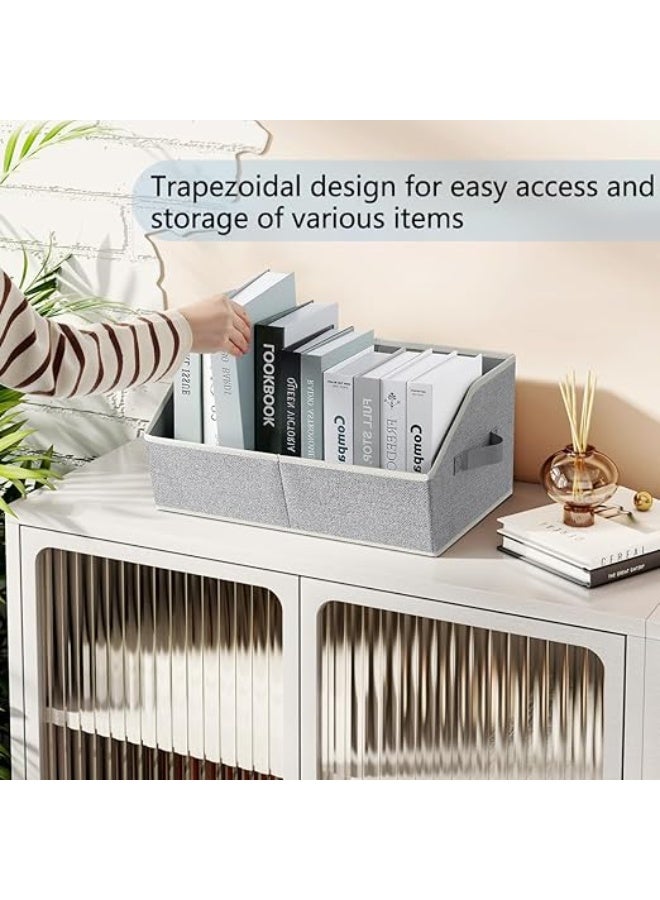 DUNISO 4 Pcs Trapezoid Clothes Storage Bins，Storage Baskets for Closet with Handles，Foldable Fabric Closet Organizers，for Clothing, Toys, Jeans, Book - Image 4