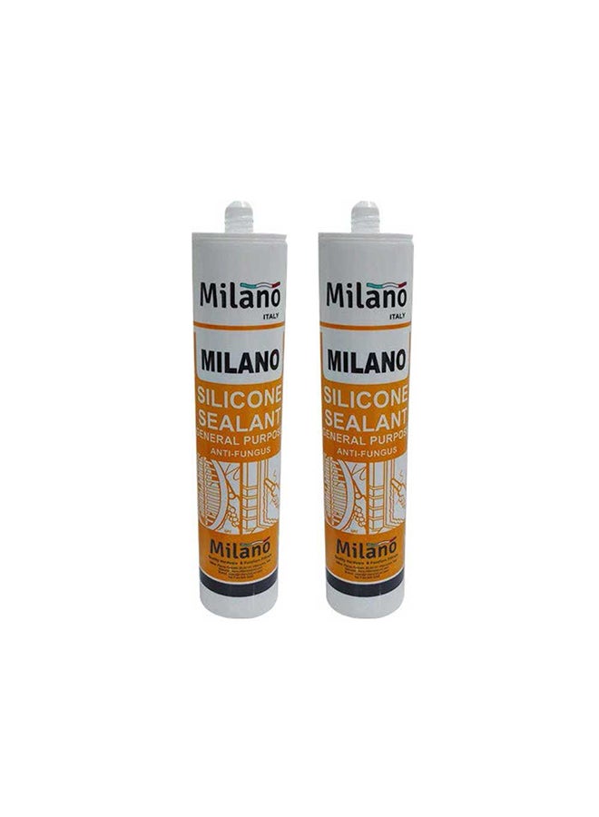 Milano General Purpose Silicone Sealant – High-Quality, Waterproof, Flexible Silicon for Home, Construction, Plumbing, Window & Door Sealing, Durable and Long-Lasting White - Image 1
