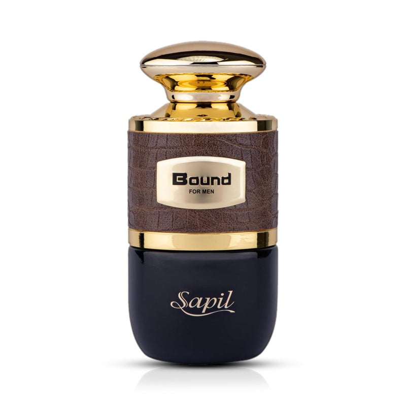 Sapil Bound Toilette for Men 3.4 Oz(100 ml) â€“ Eau de Toilette with Long-Lasting Dubai Scent, Oriental Spicy Blend of Green Mandarin, Cardamom, Orange Blossom & Tonka Bean for Daily & Special Occasions - Image 1