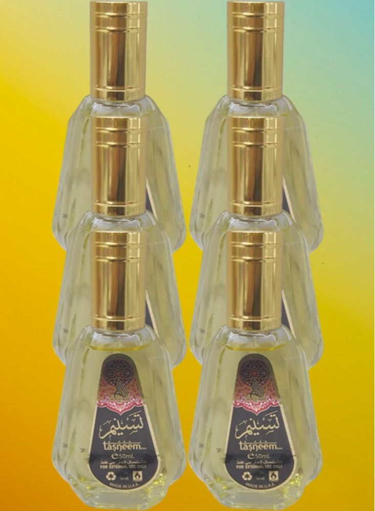 6 قطع عطر تسنيم 50 مل