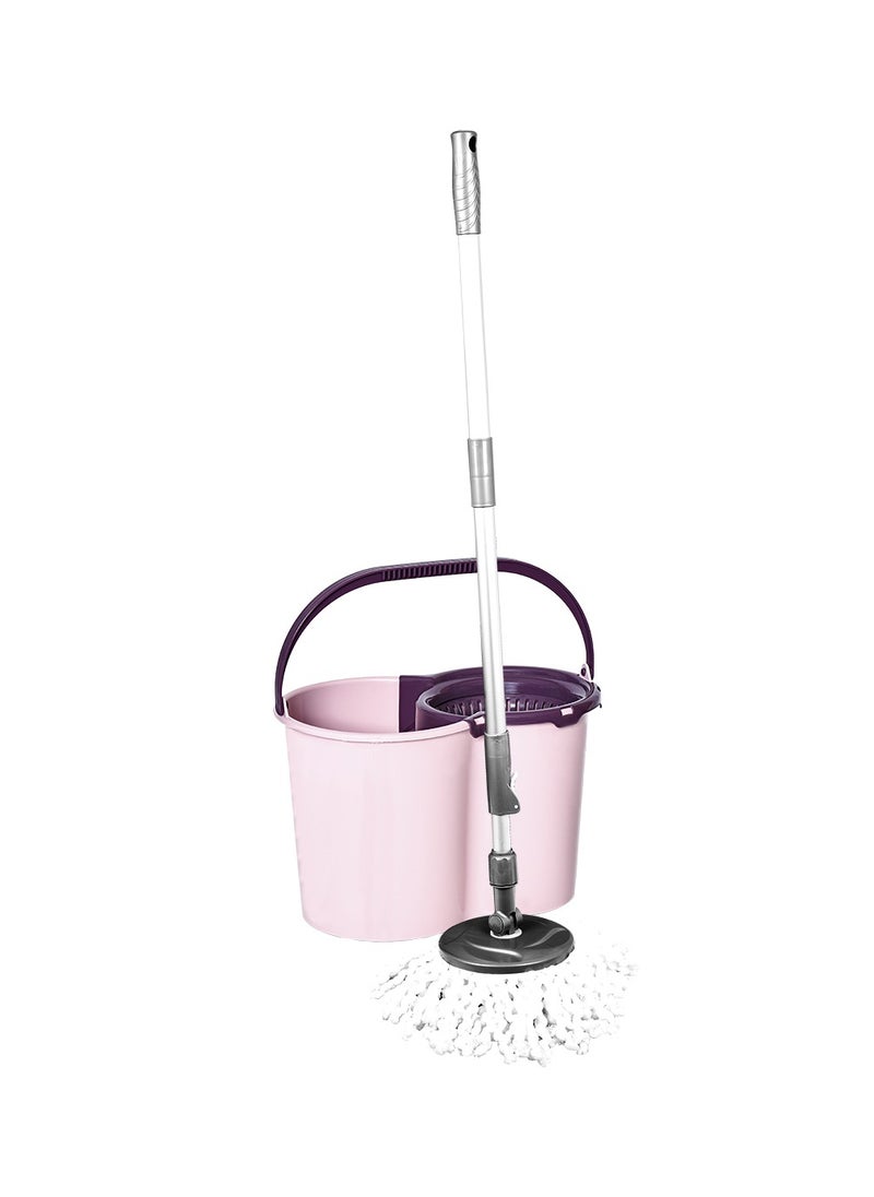 Generic - Dry Bucket Spin Mop 360 Degree Self Spin Wringing with 2 Super Microfiber Refills - Image 1
