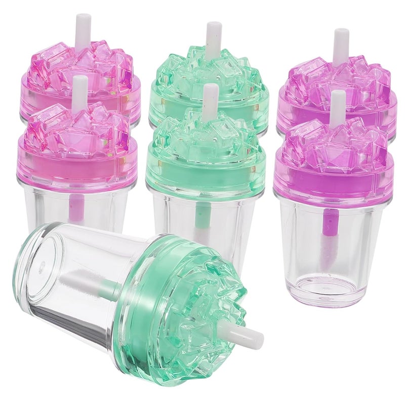 7pcs Diy Lip Gloss Containers Wand Empty Lip Balm Bottles Gloss Making Kit Glitter Tint Stain Random Color - Image 1