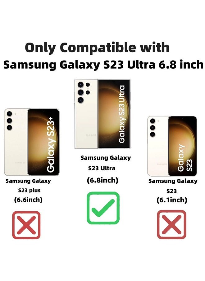 ShebSheb for Samsung Galaxy S23 Ultra Case Glitter, Clear Magnetic Phone Cases with Camera Lens Protector [Compatible with MagSafe] Bling Sparkle Plating Soft TPU Slim ShockProof Protective Cover  - Image 5