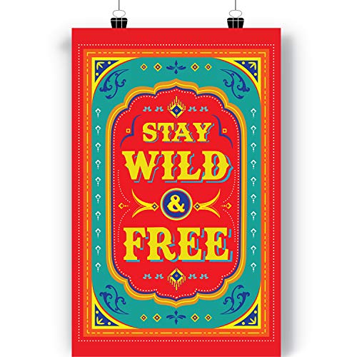 iberry's Paper Inspirational Poster Filmy Funny Quotes (A3 Size 12 in X 18 Inch, Red) Set of 3 - Image 4