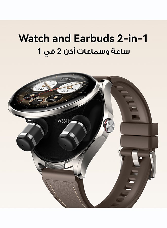 HUAWEI WATCH Buds 2 Smartwatch, and Earbuds 2-in-1, Health Insight, HRV, Sleep Tracking, Titanium, 3000 nits, Clear Calls, 3-day battery, Android-iOS, black - Image 2