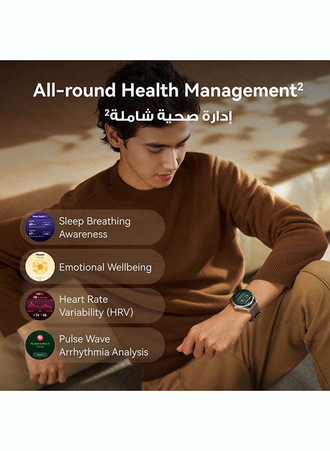 HUAWEI WATCH Buds 2 Smartwatch, and Earbuds 2-in-1, Health Insight, HRV, Sleep Tracking, Titanium, 3000 nits, Clear Calls, 3-day battery, Android-iOS, black - Image 4