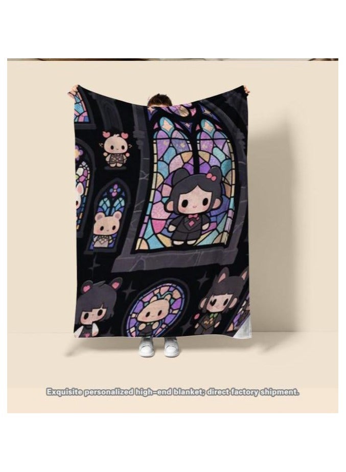 general Flannel thin blanket (warm and comfortable, suitable for sleep, gaming, dust removal and sandproof) 150cm*200cm - 882 - Image 4