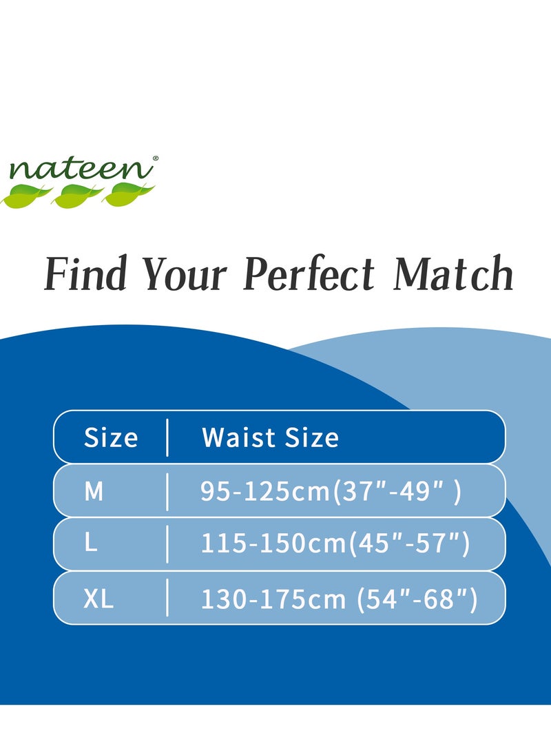 nateen - Combi Maxi Incontinence Adult Diaper, X-Large, Waist Size 130-175Cm,10 Count Adult Diapers, With Maximum Absorbent Layer, Leak Guard,Disposable Underwear For Men&Women-3900Ml Absorbency. - Image 1
