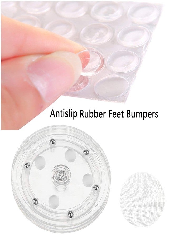 TOSPARTY Cookie Decorating Kit Supplies Including 1 Acrylic Turntable 6 Scribe Needle 2 Silicone Mesh Mats 6 Cookie Decoration Brushes 4 Rubber Feet Bumpers - Image 4