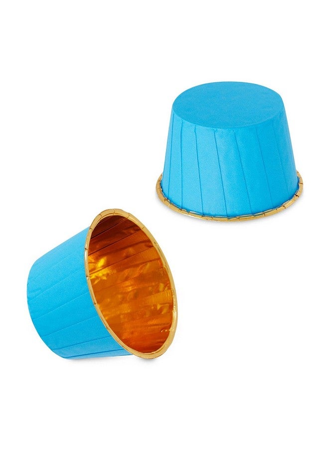 Deera Gold Color Inner Finish Expandable Muffin Cup Cake Paper Mould Multi Colour- Medium, Pack of 100 - Image 5