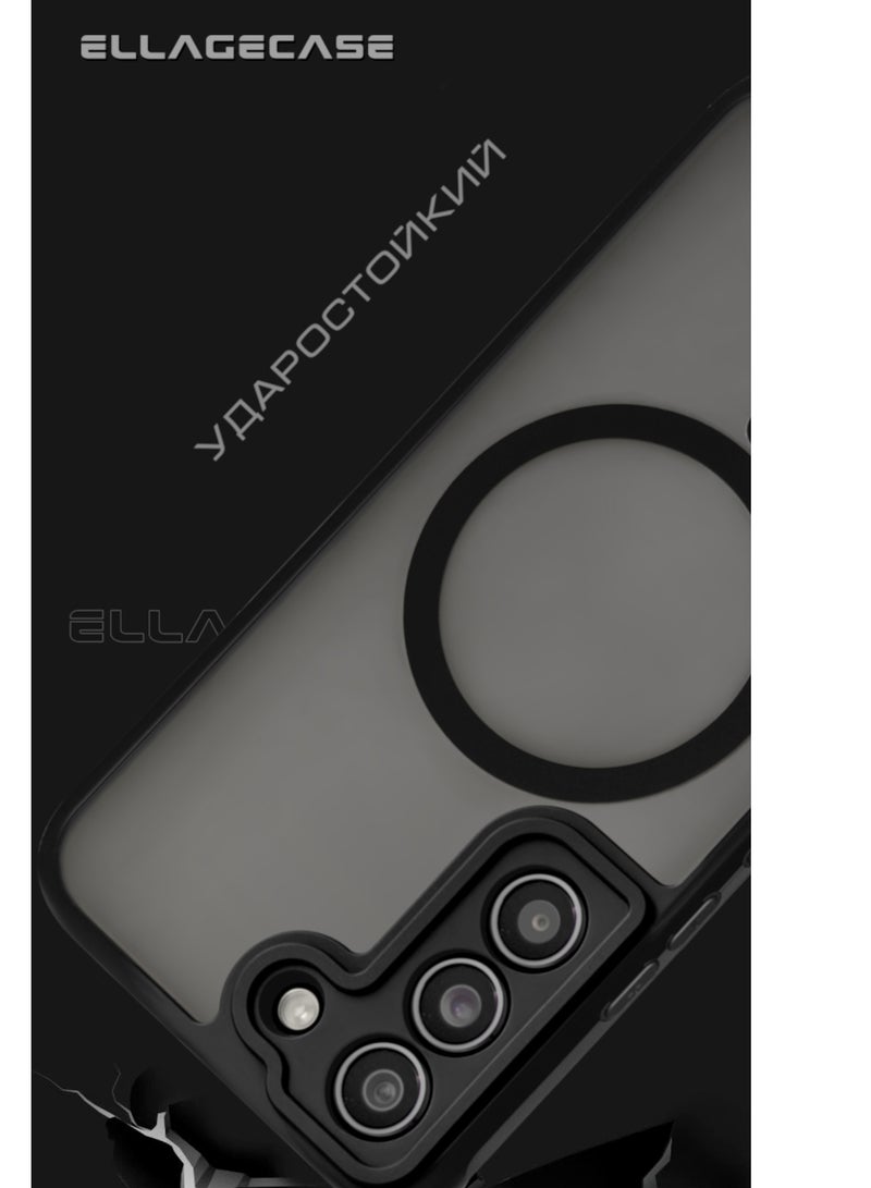 Case for Samsung Galaxy S23, Ultra Thin Frameless Case With MagSafe Wireless Charging, Solid Camera Protection, Shockproof Magnetic Black Cover