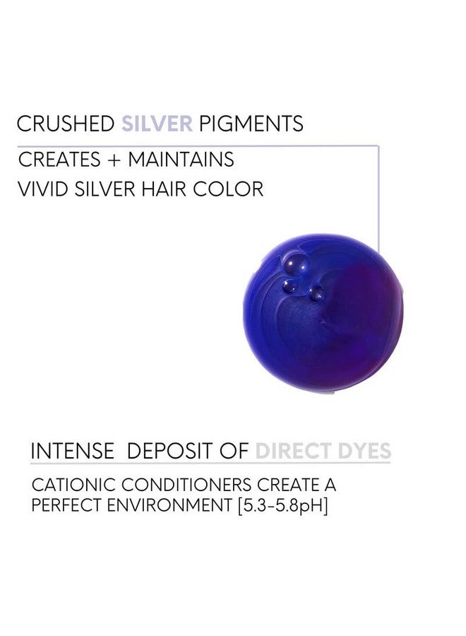 Watercolors Intense Metallic Color Depositing Shampoo Semi Permanent Hair Color 8.5 Oz (Silver1 Pack) - Image 3