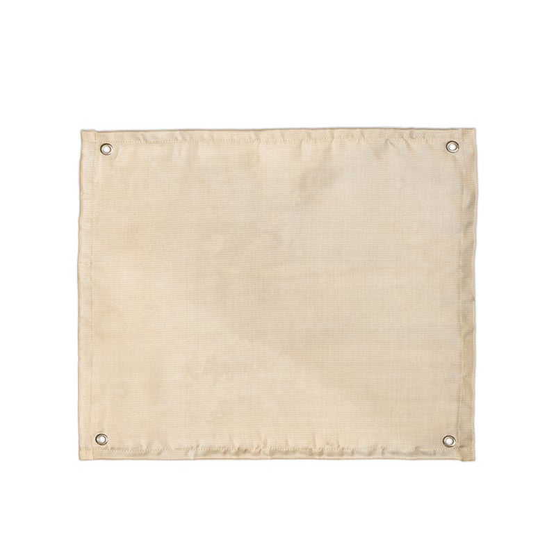 Fireproof Mat 1000x800 Beige Fiberglass Cloth Heat Insulation - Foldable Space-Saving Heat Insulator for Outdoor Camping Picnic Barbecue - Image 1