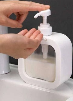 Generic Soap Dispenser - Soap Dispenser - White Plastic Pump Bottle for Kitchen, Bathroom and Shower - Foaming Pump Soap Bottle - Easy-to-Use Shower Caddy - Leak-Proof and Lockable Design - Dispenser Box with Clear Window - Soap, Shampoo and Cream Dispenser - Hand Soap Dispenser  - Image 1
