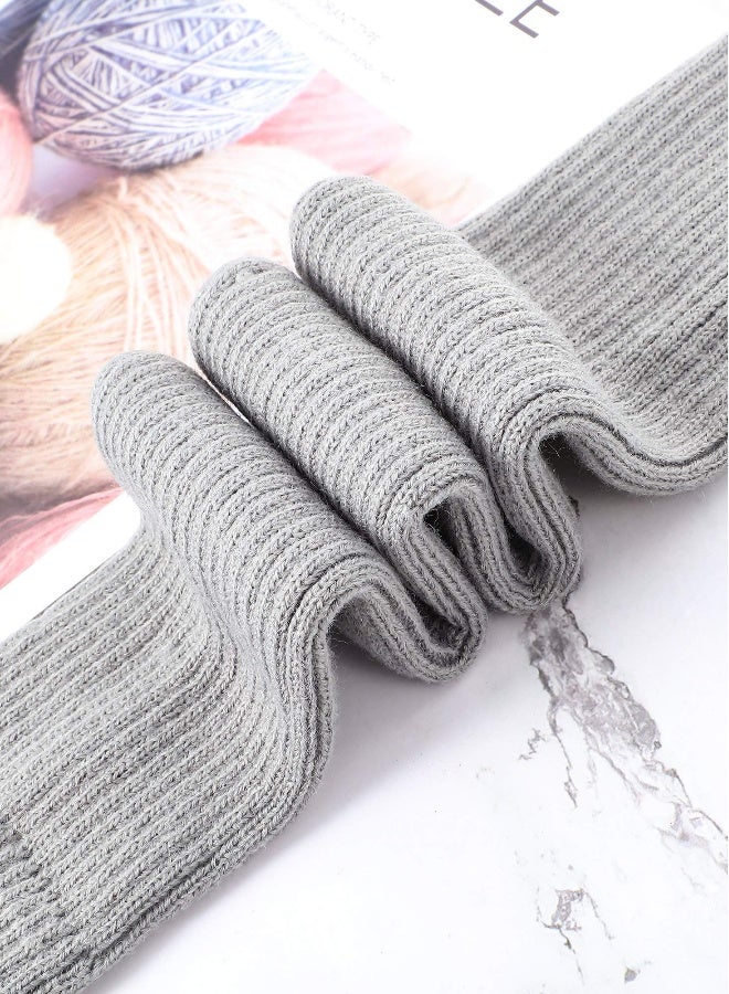 Leg Warmers for Women, 2 Pairs Long Stretch Knitted Stirrup Dance Ballet Knee High Cable Knit Warm Thermal Acrylic Winter Sleeve - Image 5