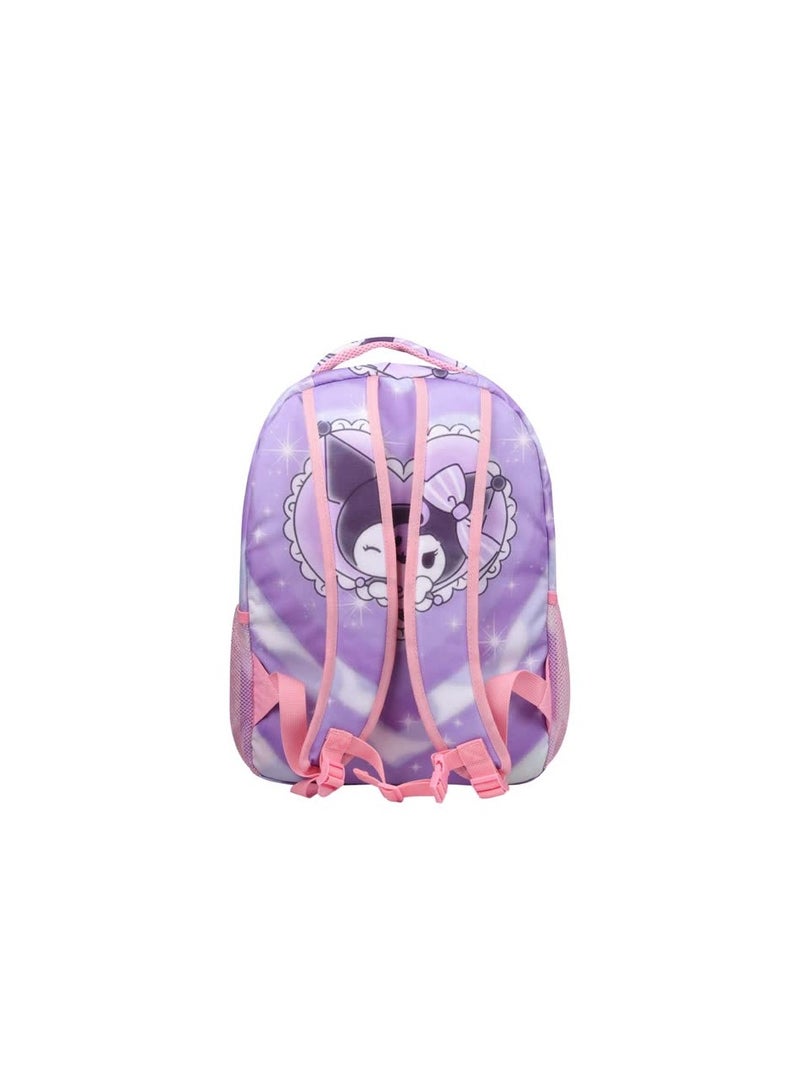 Cartoon Kulomi Kuromi three-piece set Cinnamon dog KT schoolboy school bag kids cartoon backpack backpack,D8 Kulomi three-piece set 02 - Image 5
