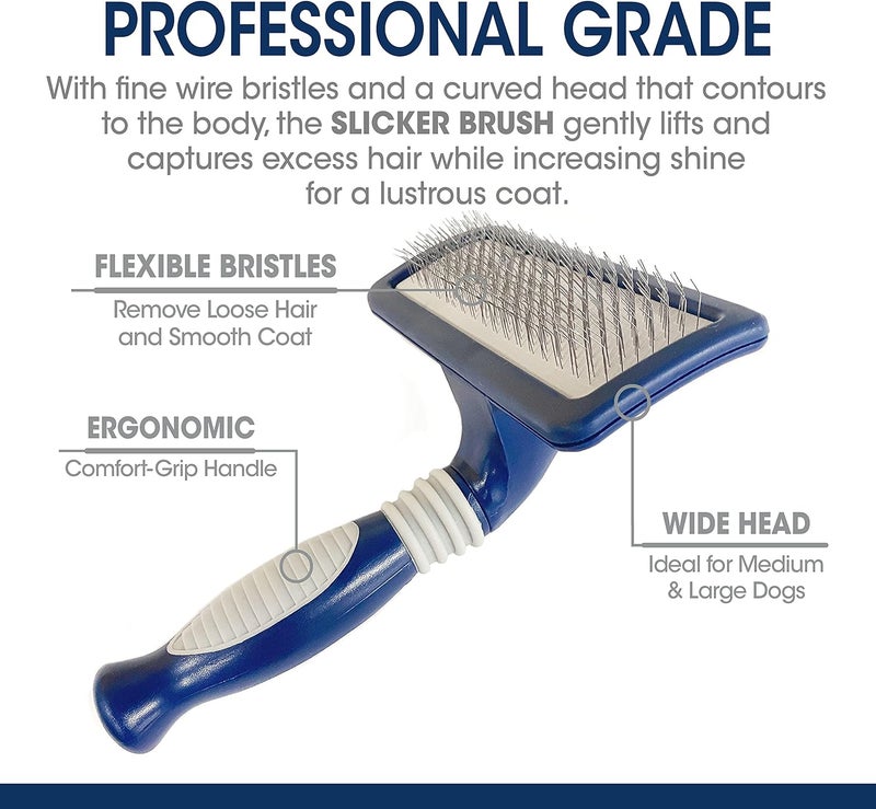 Four Paws Magic Coat Medium Dog Grooming Slicker Brush - Image 2