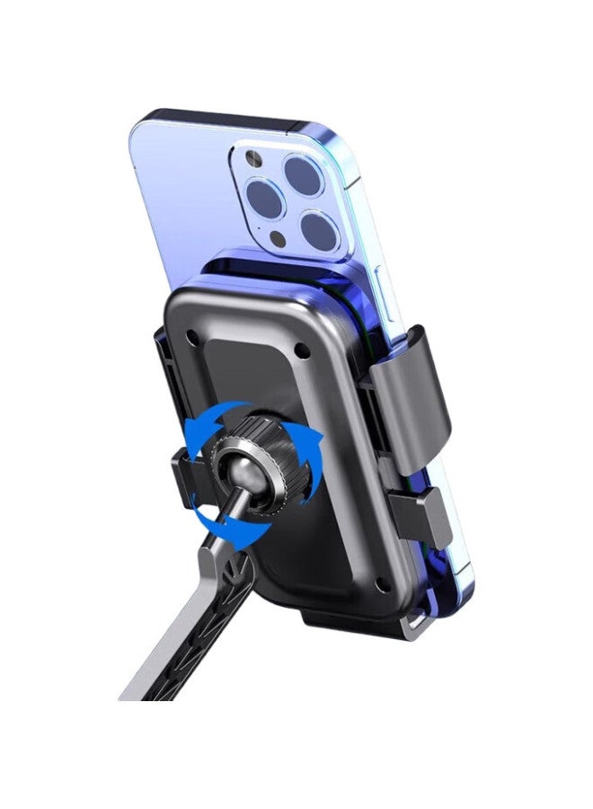 Ousen Electric Vehicle Phone Holder, Bicycle Pedal, Motorcycle, Food Delivery Rider, Car-Mounted Shockproof Phone Mount, Navigation Universal - Image 3