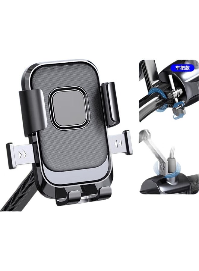 Ousen Electric Vehicle Phone Holder, Bicycle Pedal, Motorcycle, Food Delivery Rider, Car-Mounted Shockproof Phone Mount, Navigation Universal - Image 2