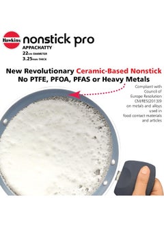 Hawkins HAWKINS Nonstick Pro 0.9 Litre Appachatty, Mini Kadhai, Appachatti, Appachetty, Appam Pot Maker, Deep Fry Pan with Glass Lid, Granite Kadai  - Image 5