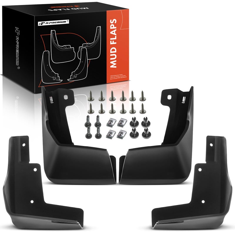 A-Premium APremium Set of 4PCS Mud Flaps Splash Guards Mudguards Mudflaps Compatible with Infiniti Q50 2018 2019 Sedan with Hardware Kits Accessory Front LH RH and Rear LH RH