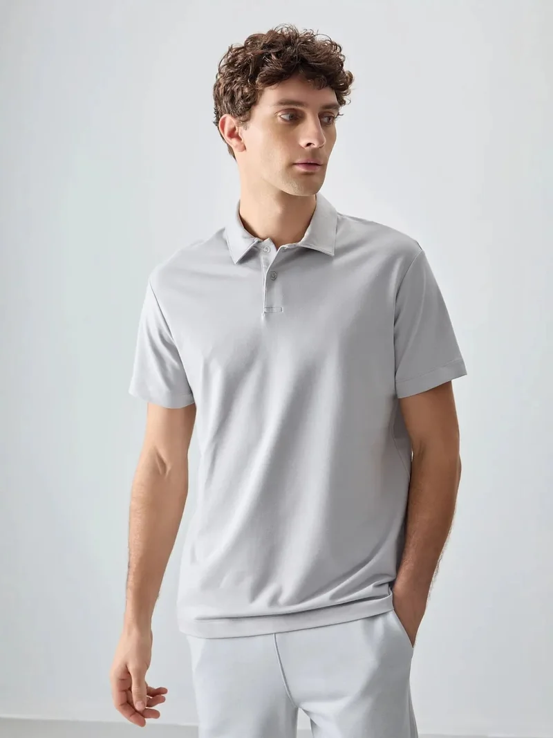 تومي لايف TOMMY Oversized Polo Collar T-Shirt