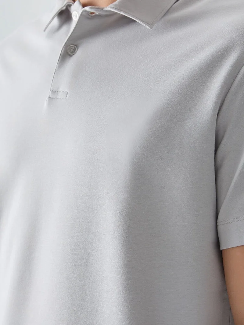 تومي لايف TOMMY Oversized Polo Collar T-Shirt