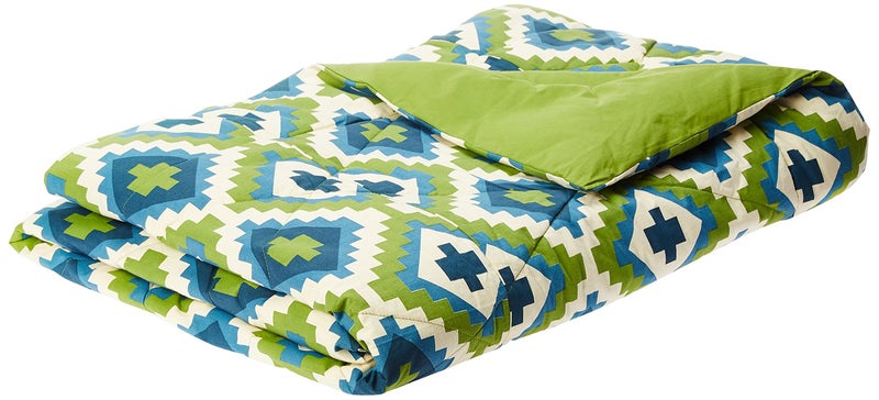 Swayam Single Bed AC Comforter 150 GSM – Lightweight Green Comforter Blanket for Mild Winters | Soft Microfiber Quilt | 225 x 150 Cm | Health Layer Technology Prevents Fibre Leakage - Image 5