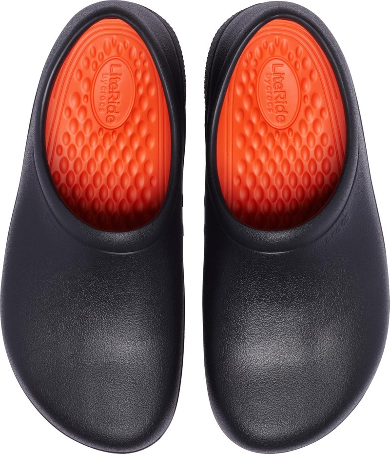 Crocs Unisex-Adult On The Clock Clog, Slip Resistant Shoes for Women and Men, Black, 6 Men/8 Women - Image 5