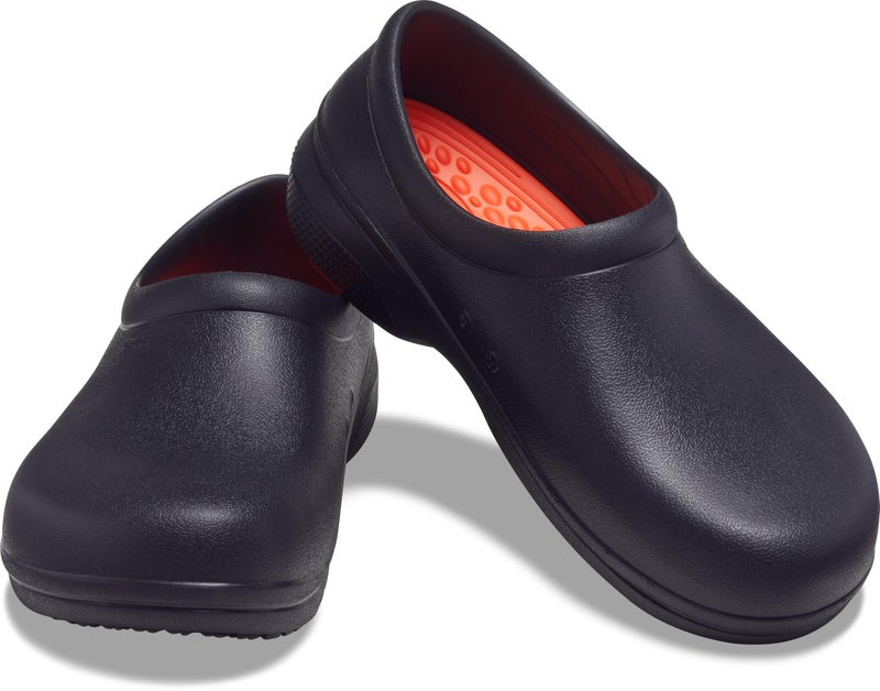 Crocs Unisex-Adult On The Clock Clog, Slip Resistant Shoes for Women and Men, Black, 6 Men/8 Women - Image 4
