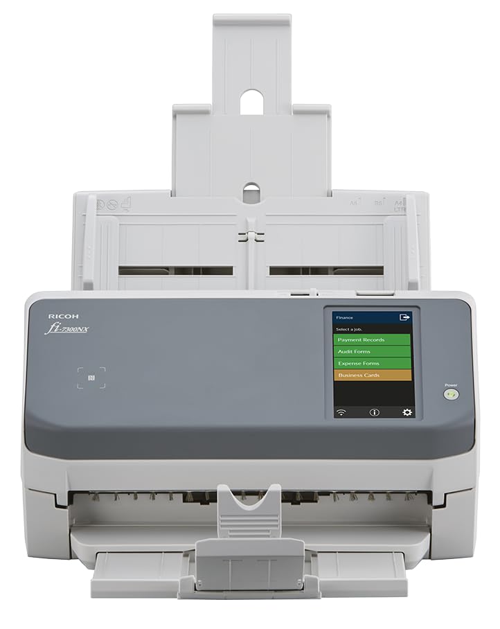 Fujitsu RICOH fi-7300NX Professional Network Enabled Document Scanner with Color Touchscreen - Image 2
