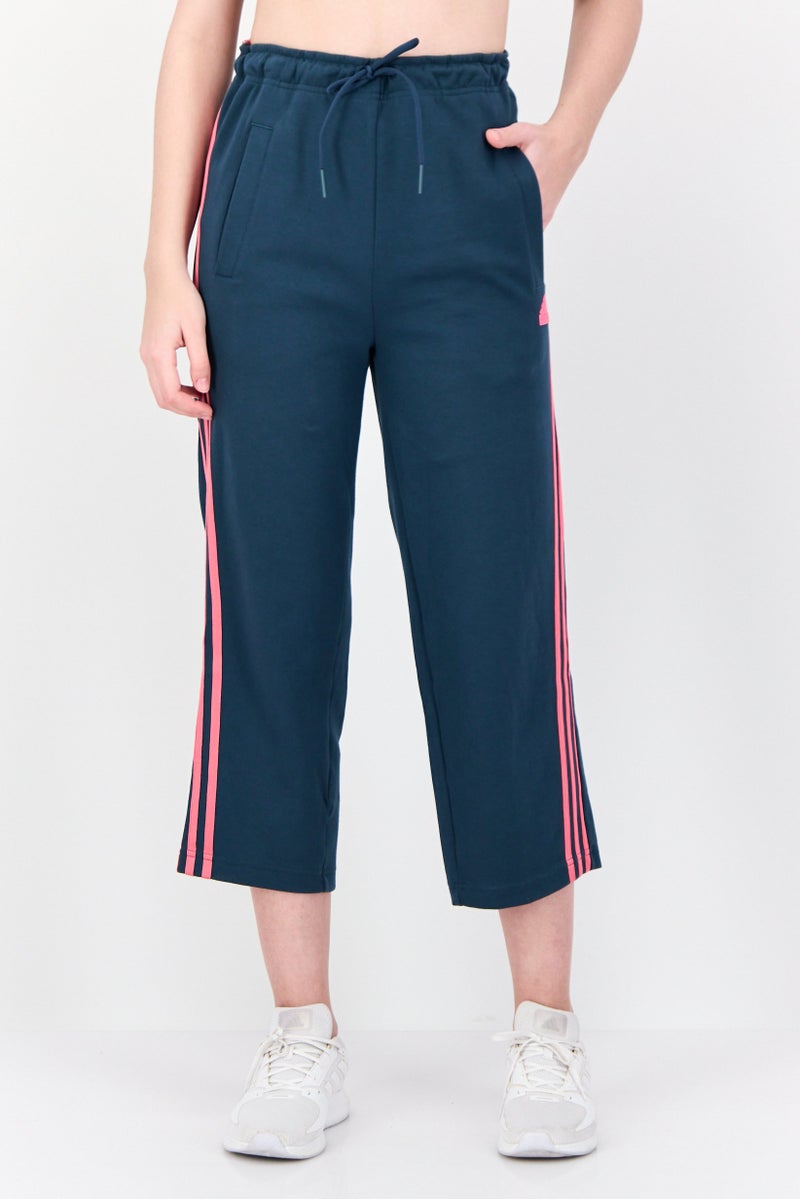 Adidas Women Sportswear Fit Brand Logo Training Track Pants, Green - Image 1