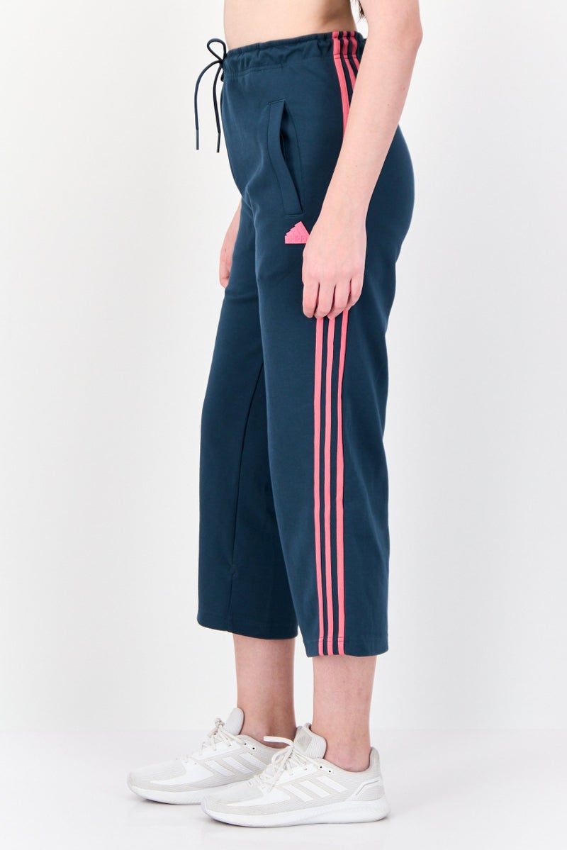Adidas Women Sportswear Fit Brand Logo Training Track Pants, Green - Image 2