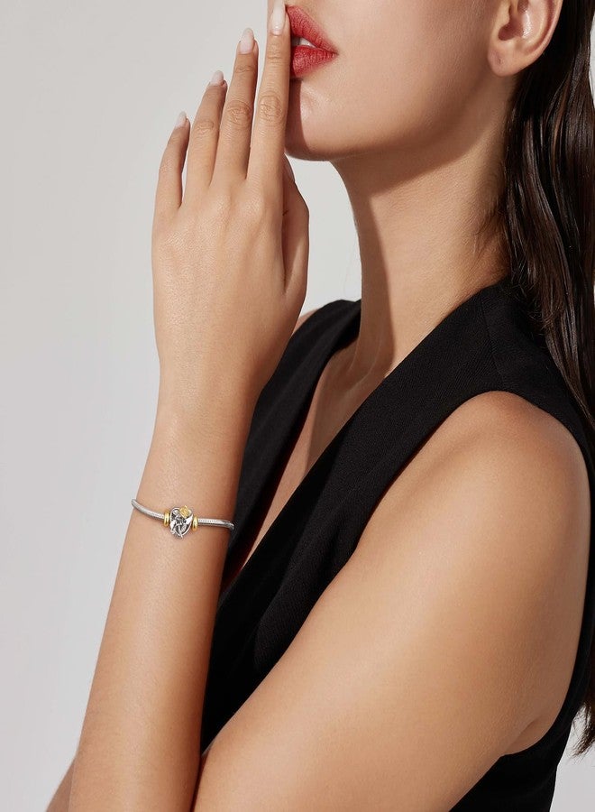 DALARAN خرزات فاصلة من الفضة الإسترليني عيار 925 من دالاران، خرزات سدادة بسيطة لأساور الخرز، من 2.5 مم إلى 4.5 مم، فضة، زركونيا مكعبة - Image 5