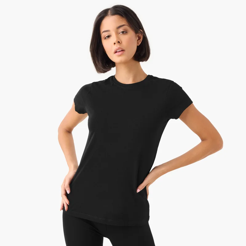 سبلاش فيڤ Set of 2 - Crew Neck T-shirt with Cap Sleeves