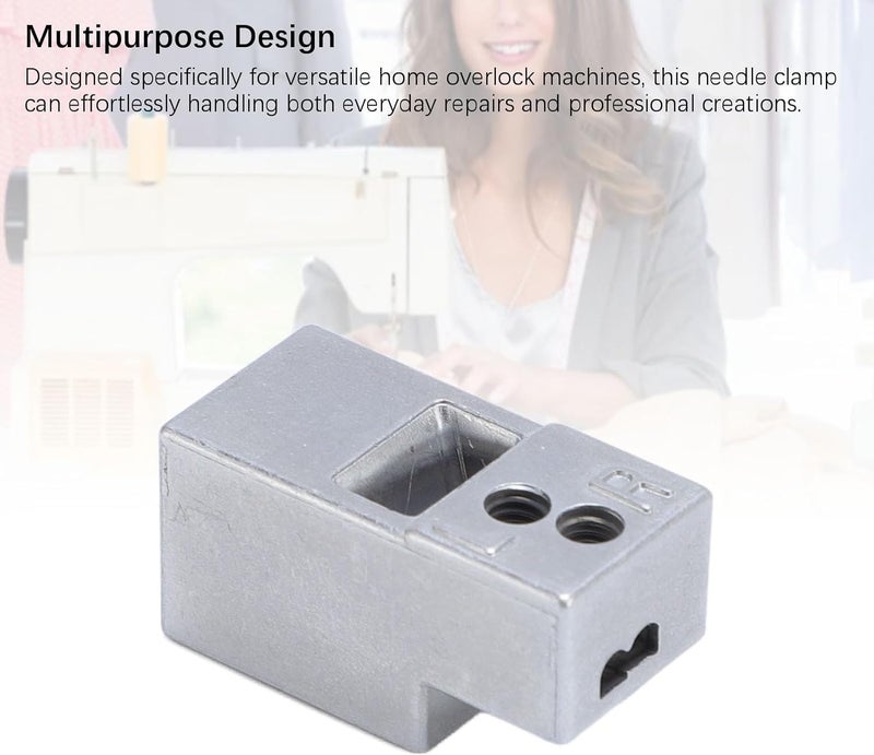 Overlock Machine Needle Clamp Stainless Steel Needle Holder Sewing Machine Accessory for FY515 Multi Functional Household Electric Sewing Machine - Image 2
