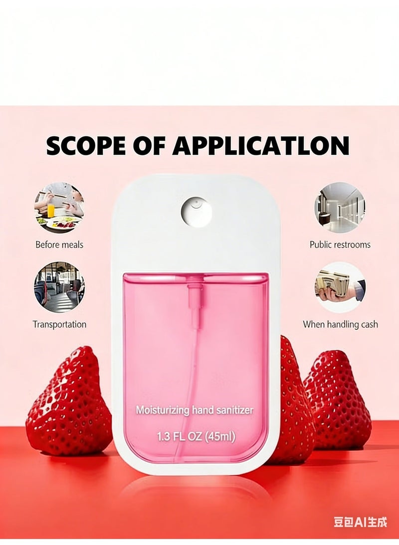 POWER Moisturizing hand sanitizer - Power Mist Hydrating Hand Sanitizer Spray For Adults And Kids,Spray Hand Sanitizer Travel Size,Hydrating Hand Sanitizer Spray For Adults,Power Mist Hand Sanitizer 45ml (Strawberry) - Image 5